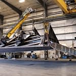 Large-scale fabrication project - 176000lb steel structure flip in action
